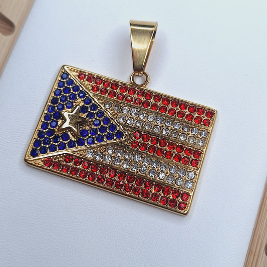 Puerto-rican Flag Pendants
