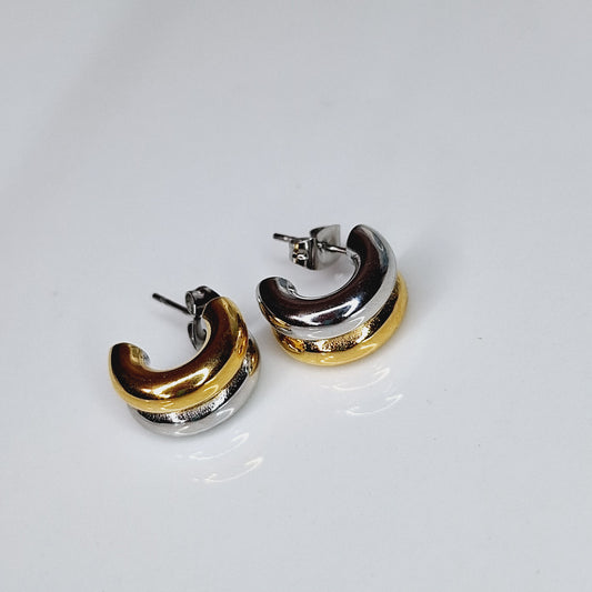 Steel trendy earring