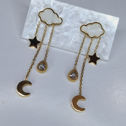 Elegant cloud earring