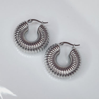 Textured Chunky Hoops